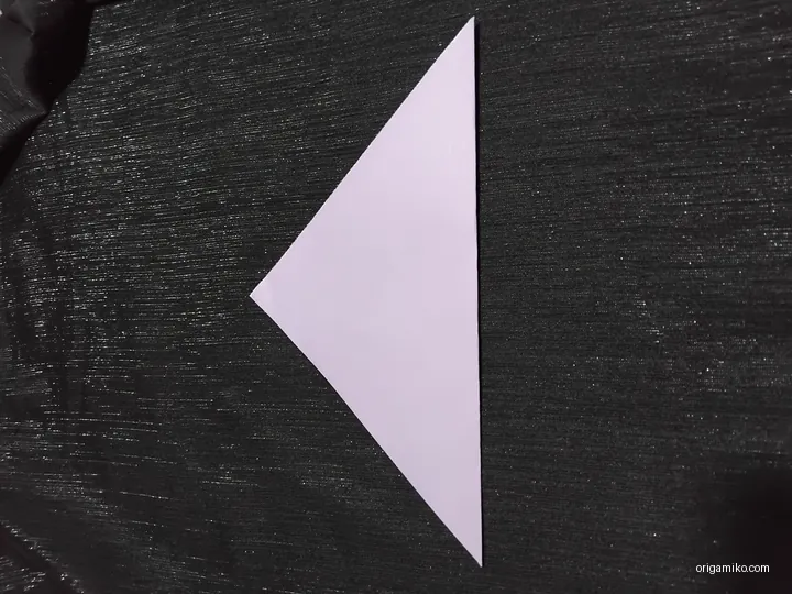 Origami bow step 2 a