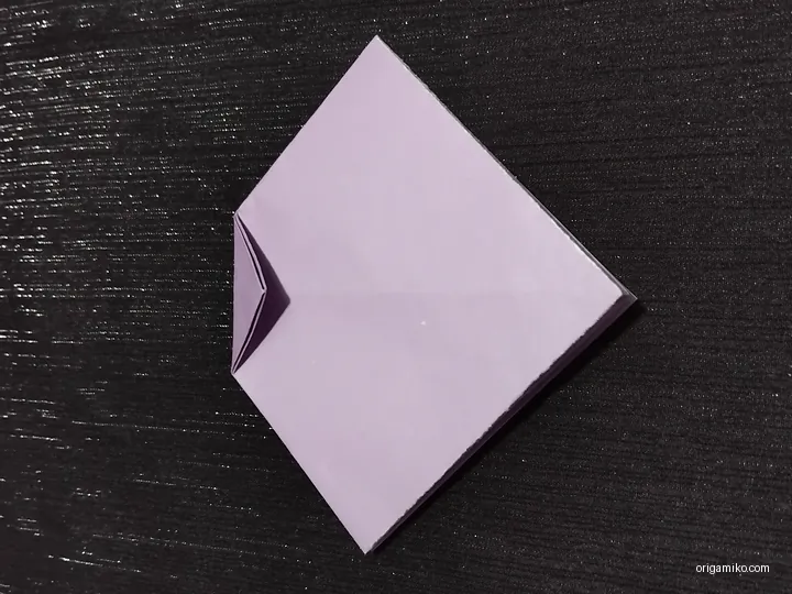 Origami bow step 3 b