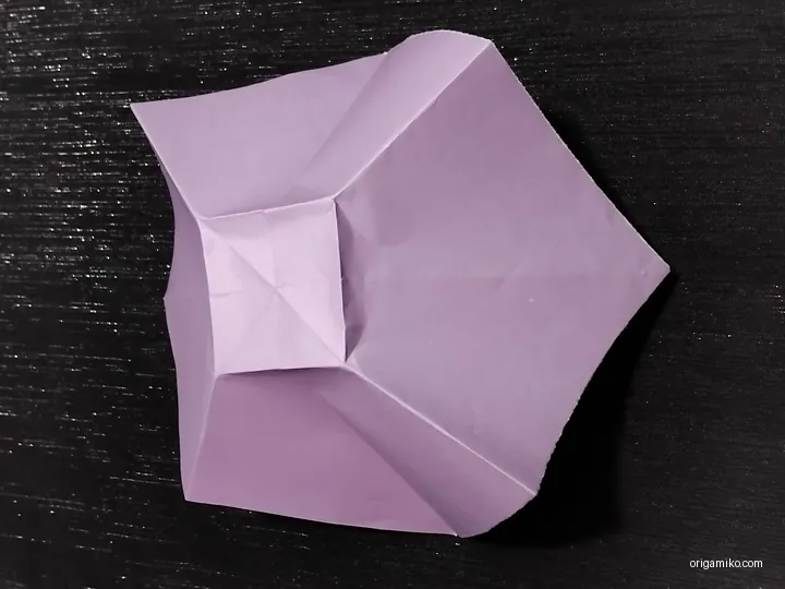 Origami bow step 3 c
