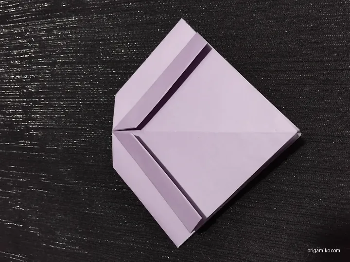 Origami bow step 4 a