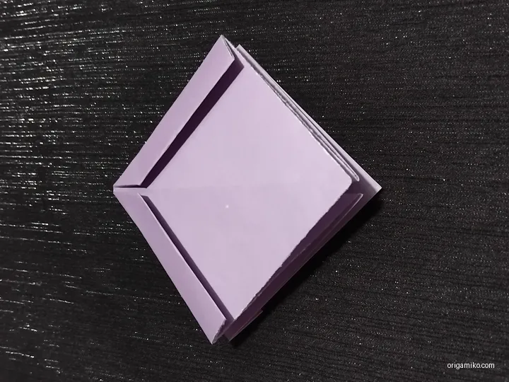 Origami bow step 4 b