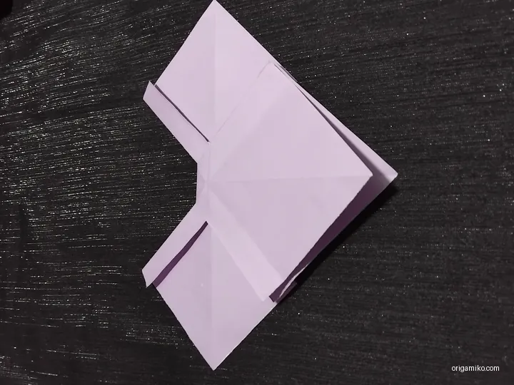 Origami bow step 5 b
