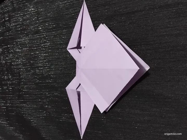 Origami bow step 5 c
