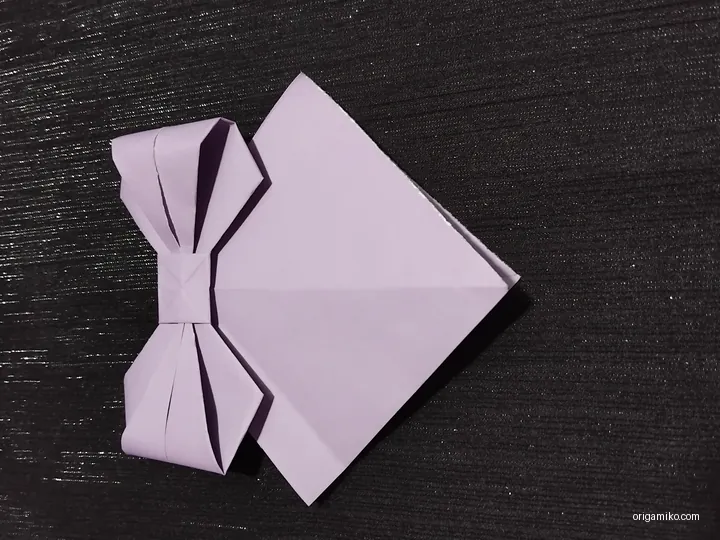 Origami bow step 6 a
