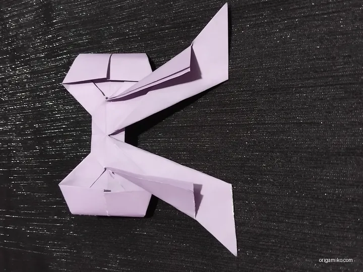 Origami bow step 6 b