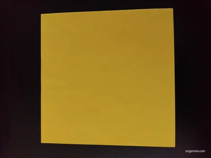 Origami dreidel step 1