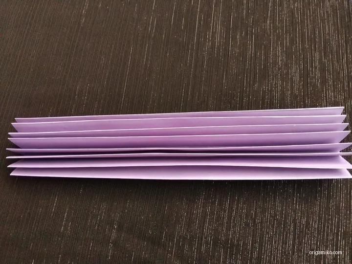 Origami fan step 3