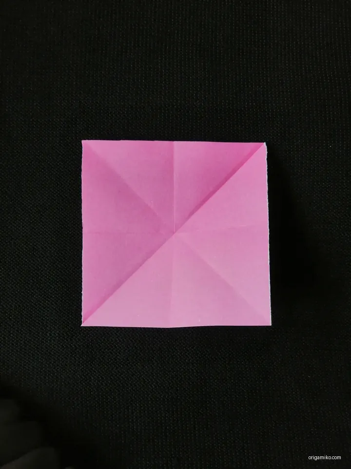 Origami harebell step 1