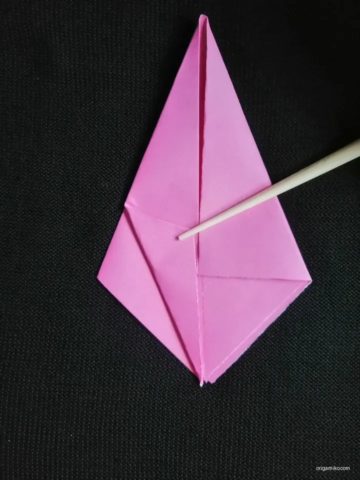 Origami harebell step 2 (f)