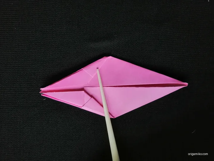Origami harebell step 3 (d)