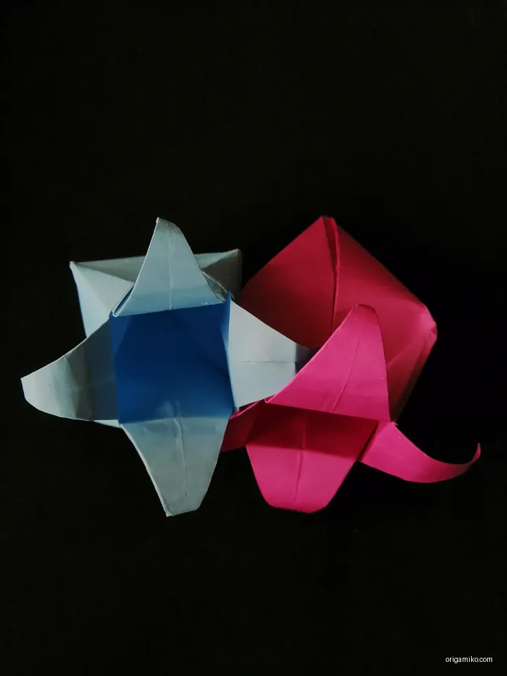 Origami harebell step final result 7