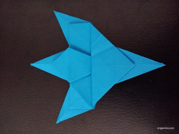 Origami leaf wreath step 5 b