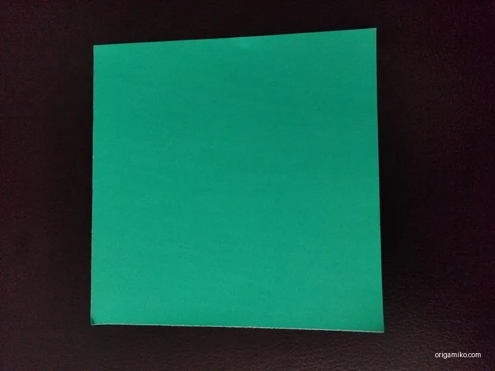Origami samurai hat step 1