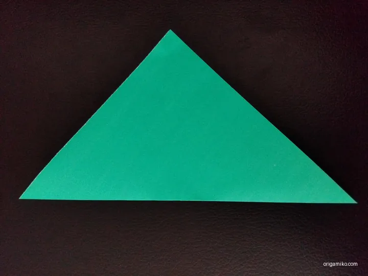 Origami samurai hat step 2 a