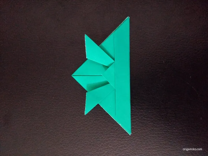 Origami samurai hat step 5 a