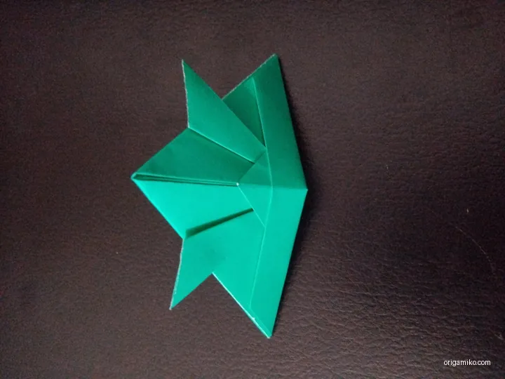 Origami samurai hat step 5 b