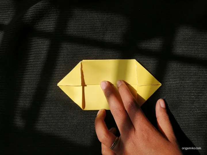 Origami water lily step 2 (f)