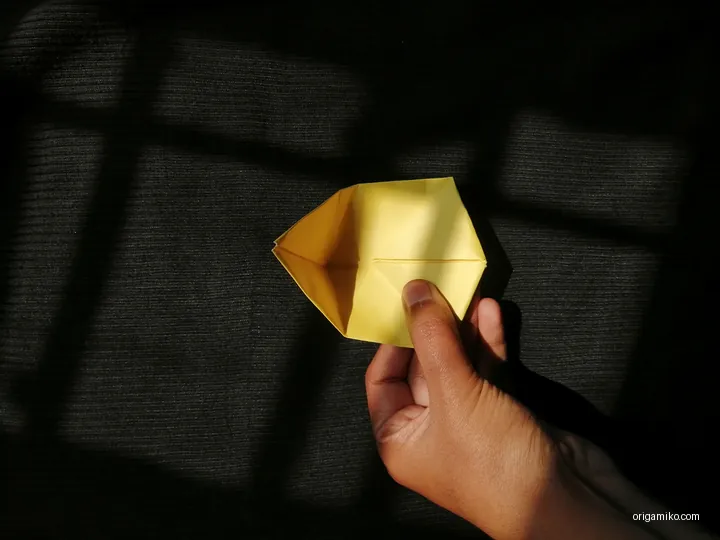 Origami water lily step 2 (i)