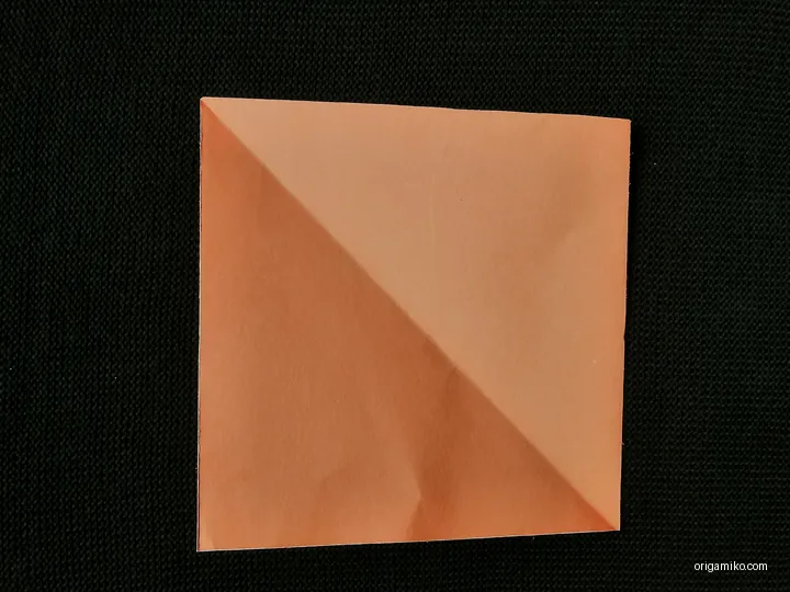 origami carnation flower step 1