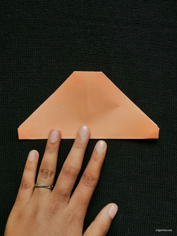 origami carnation flower step 2 (b)