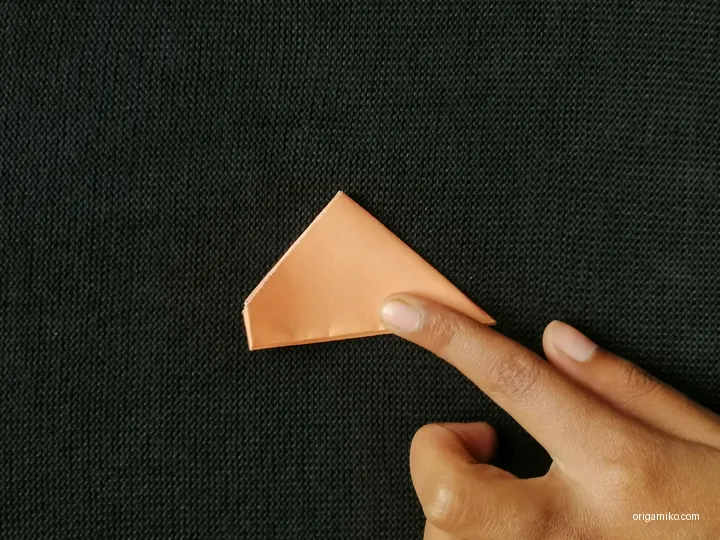 origami carnation flower step 2 (d)