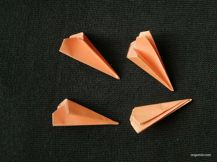 origami carnation flower step 2 (f)
