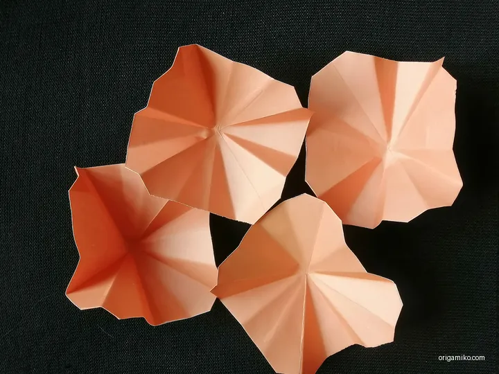 origami carnation flower step 3 (b)