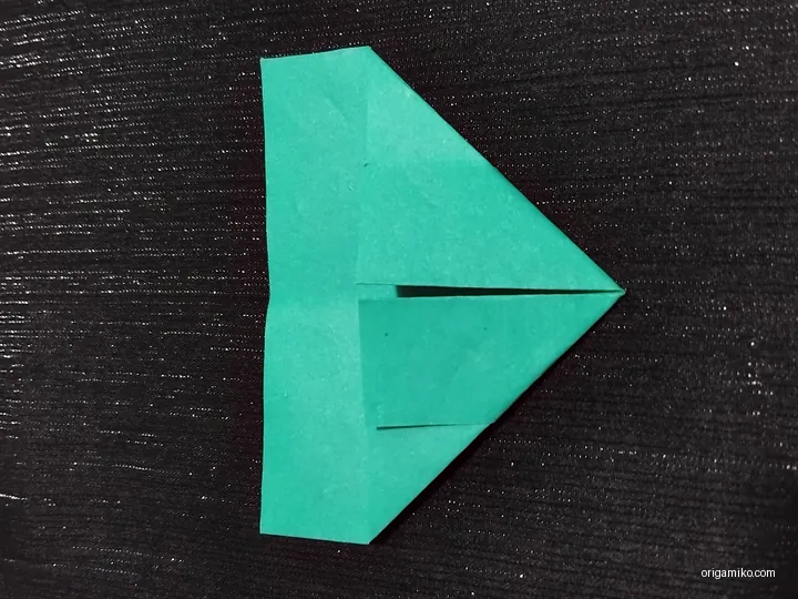 origami four leaf with clover step 3 a