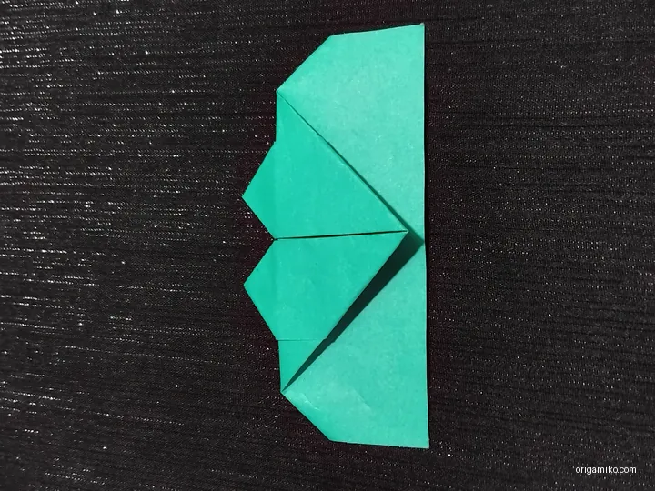 origami four leaf with clover step 4 c