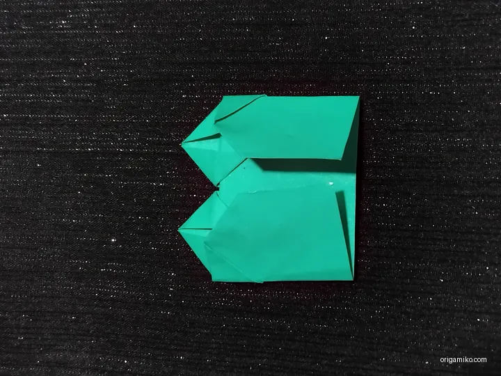 origami four leaf with clover step 5 a