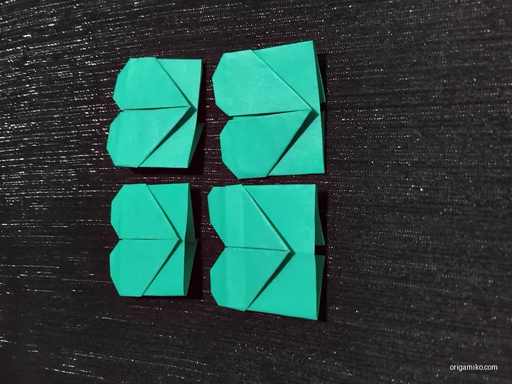 origami four leaf with clover step 6
