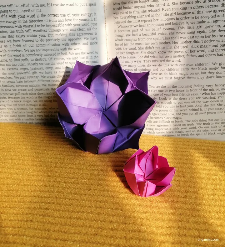 origami lotus step Final Result 4