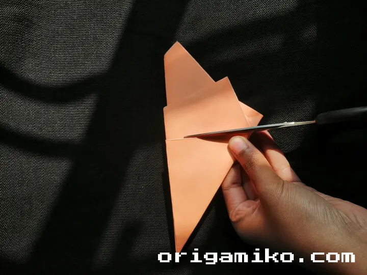Origami hibiscus flower step 2 (h)