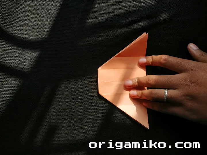 Origami hibiscus flower step 4 (c)