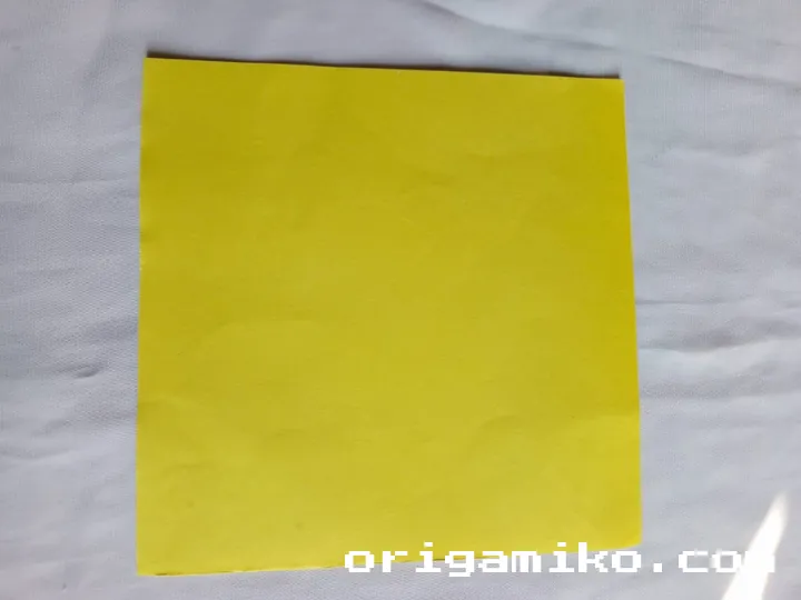 Origami sailboat step 1