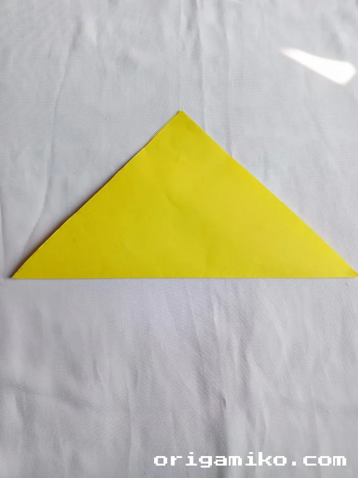 Origami sailboat step 2 a