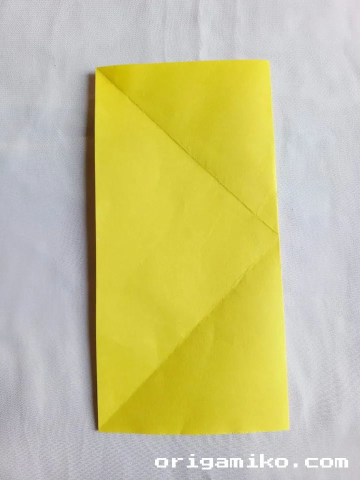Origami sailboat step 3 a
