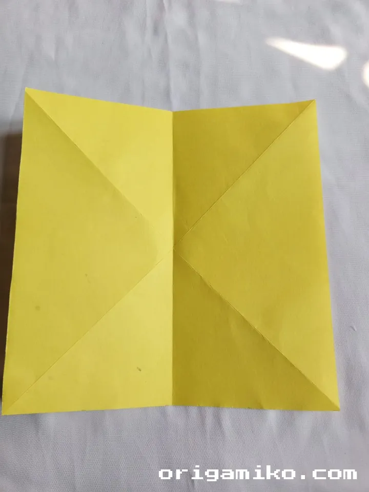 Origami sailboat step 3 b