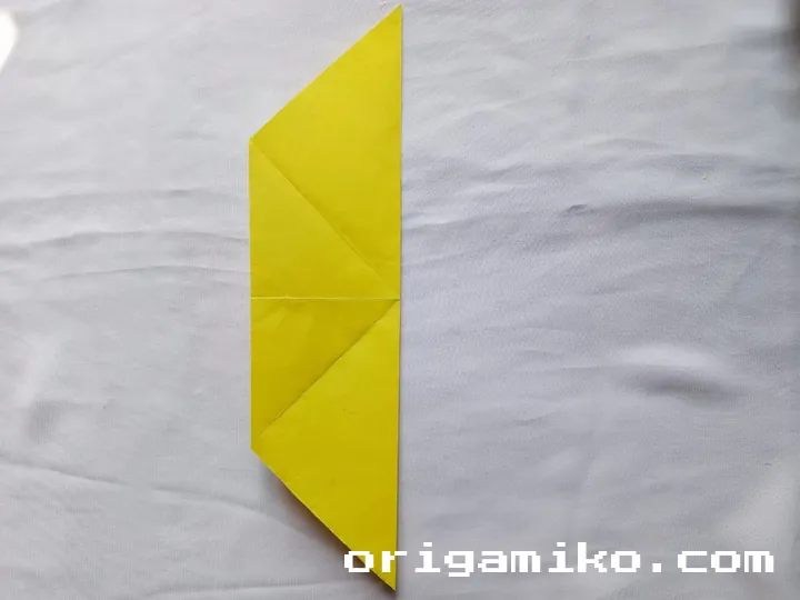 Origami sailboat step 4 b