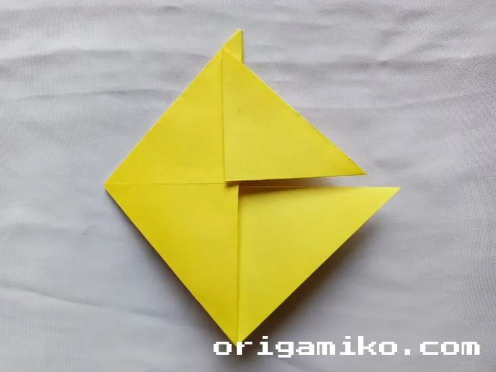 Origami sailboat step 5 b