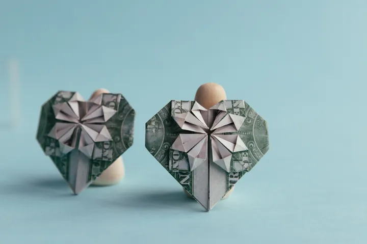 Dollar Bill Heart