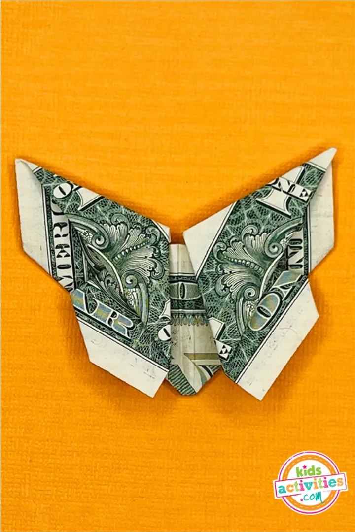 Dollar Bill Origami Butterfly