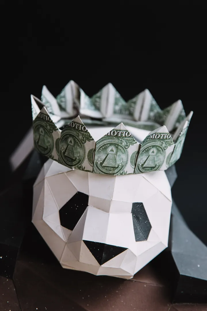Dollar Bill Origami Crown