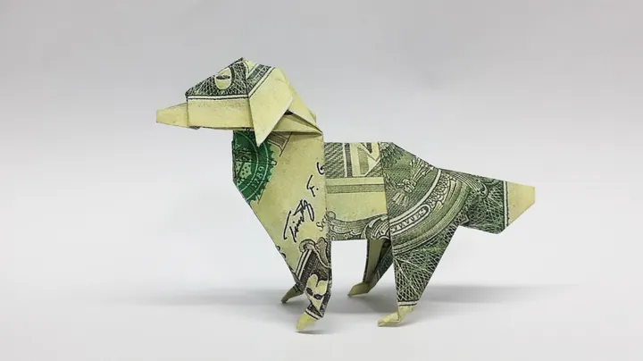 Dollar Bill Origami Dog