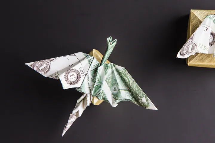 Dollar Bill Origami Dragon
