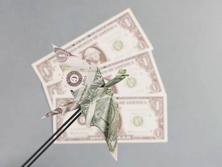 Dollar Bill Origami Dragon