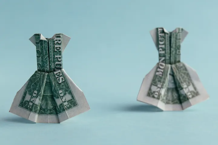 Dollar Bill Origami Dress