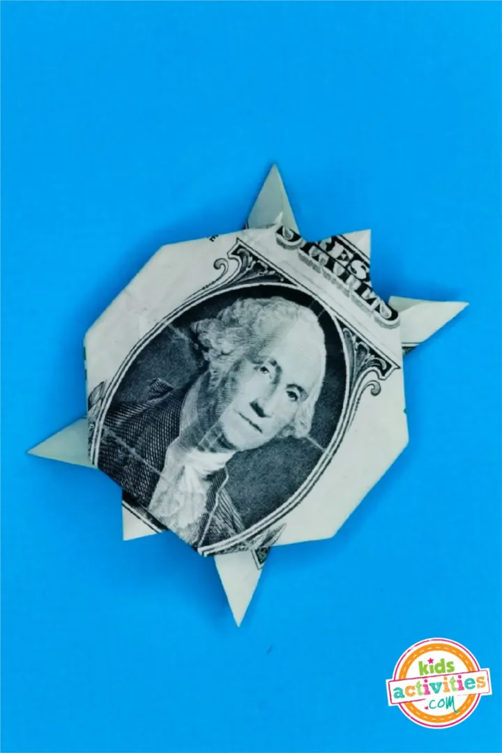 Dollar Bill Origami Turtle