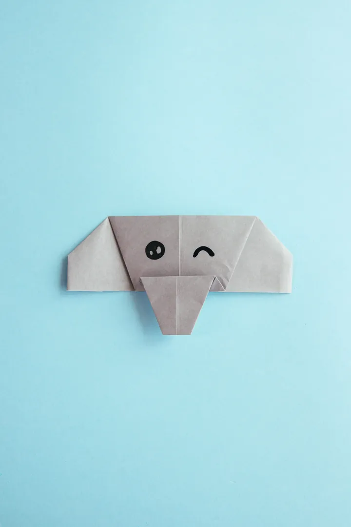 Easy Origami Elephant Face