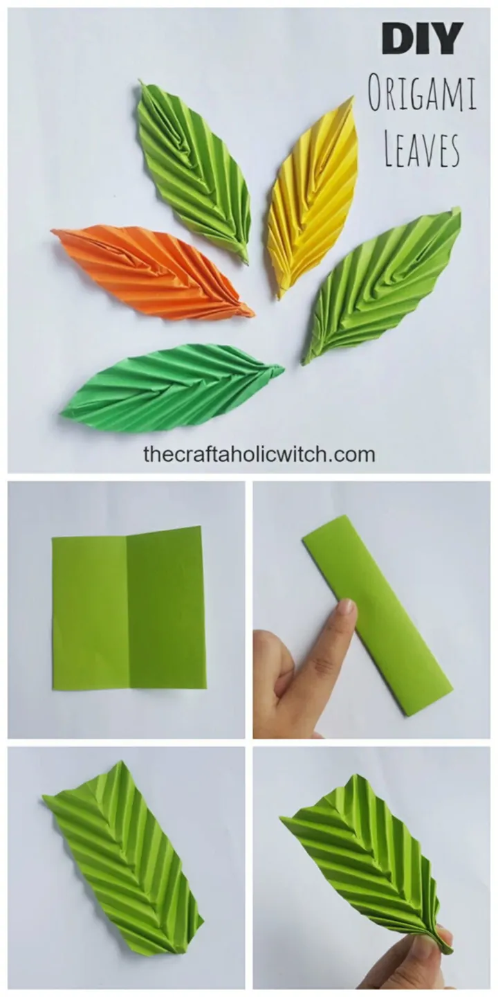 Easy Origami Leaves